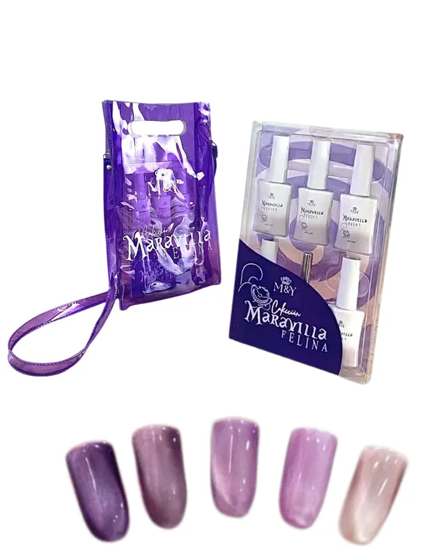 [MY0213] COLECCIÓN DE ESMALTE MARAVILLA FELINA M&Y 5PCS (0213)