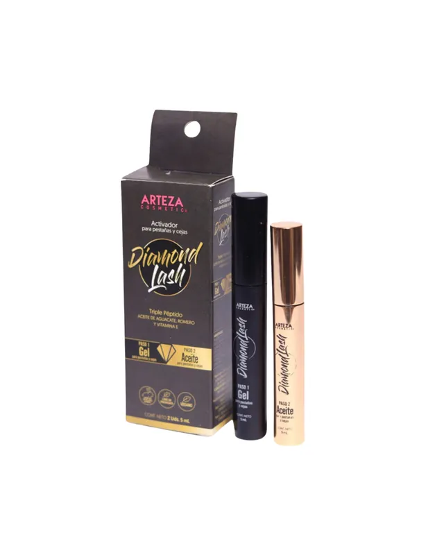 [7599094000650 (PASO 1 Y 2)] ACTIVADOR DE PESTAÑAS Y CEJAS DIAMOND LASH PASO 1 Y PASO 2 - 5 ML C/U (0650)