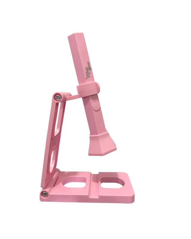 LAMPARA RECARGABLE UV/LED PORTÁTIL MAXGLOW CON SOPORTE PLEGABLE ROSADA (2068)