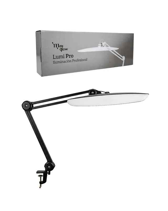 LAMPARA DE MESA LUMI PRO MAXGLOW COLOR NEGRO (2114)