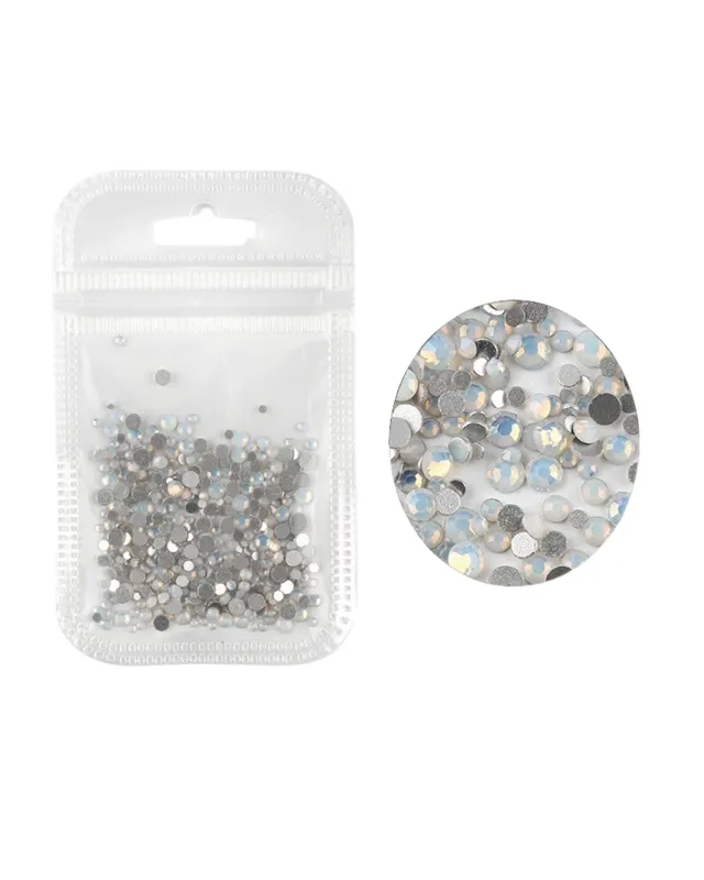 [TF0930] CRISTALES ÓPALO WHITE PARA DECORACIÓN DE UÑAS 350PCS (0930)