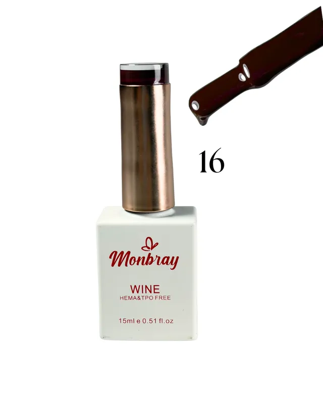 [7590825088039 (TONO 16)] ESMALTE SEMIPERMANENTE MONBRAY RED WINE TONO 16 (8039)