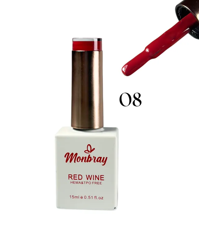 [7590825088039 (TONO 08)] ESMALTE SEMIPERMANENTE MONBRAY RED WINE TONO 08 (8039)