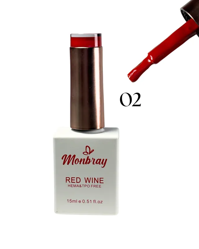 [7590825088039 (TONO 02)] ESMALTE SEMIPERMANENTE MONBRAY RED WINE TONO 02 (8039)