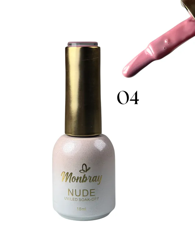 ESMALTE SEMIPERMANENTE MONBRAY NUDE TONO 04 (7670)
