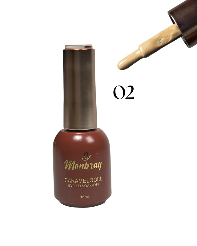 ESMALTE SEMIPERMANENTE MONBRAY CARAMELOGEL TONO 02 (8015)