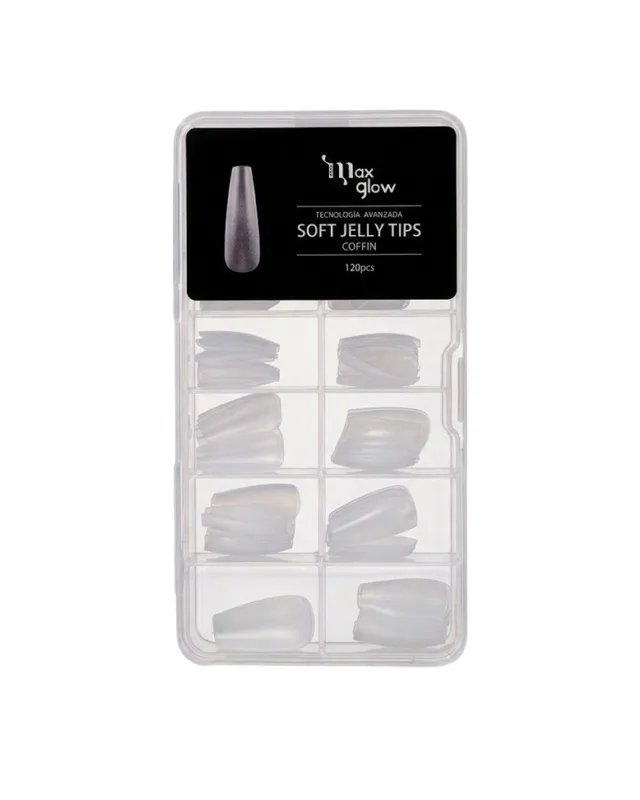UÑAS JELLY TIP COFFIN 120PCS MAXGLOW TECNOLOGIA AVANZADA (1890)