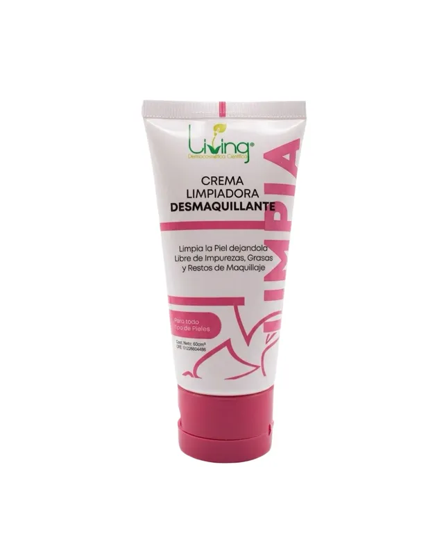 [7591570001212 (DESMAQUILLANTE)] CREMA LIMPIADORA DESMAQUILLANTE 60cm LIVING (1212)