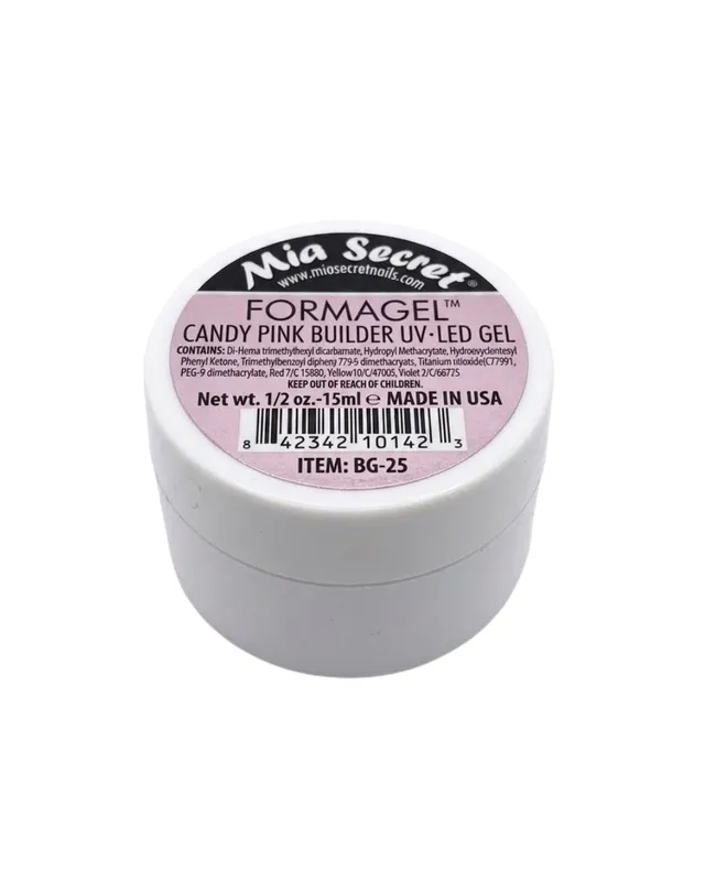 [842342101423 (PINK)] FORMAGEL CANDY PINK BUILDER 0.5OZ MIA SECRET (1423)