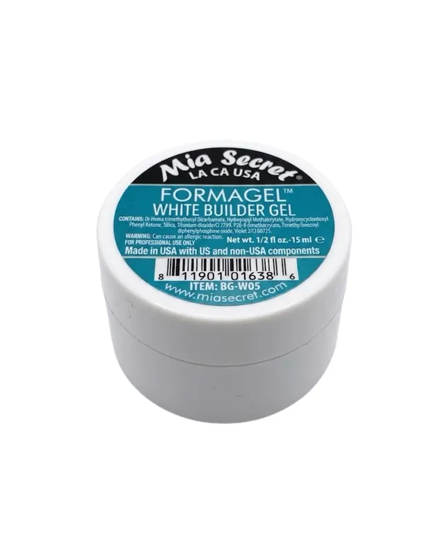 [811901016386 (WHITE)] FORMAGEL WHITE BUILDER 0.5OZ MIA SECRET (6386)