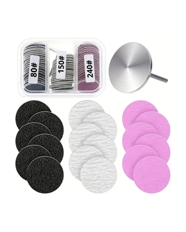 [TF1839] KIT DE DISCOS LIJADORES ADHESIVOS PARA TALÓN CON BROCA 80/180/240 (1839)