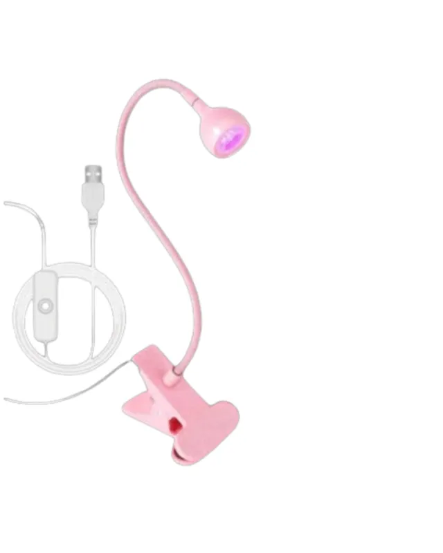 LAMPARA JELLY LED CUELLO FLEXIBLE ROSA (0226)