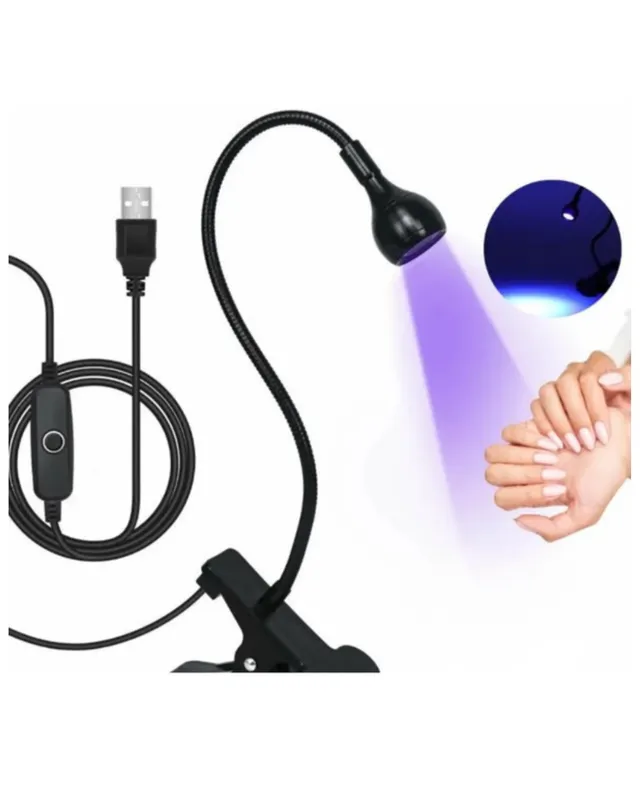 LAMPARA JELLY LED CUELLO FLEXIBLE NEGRO (0226)