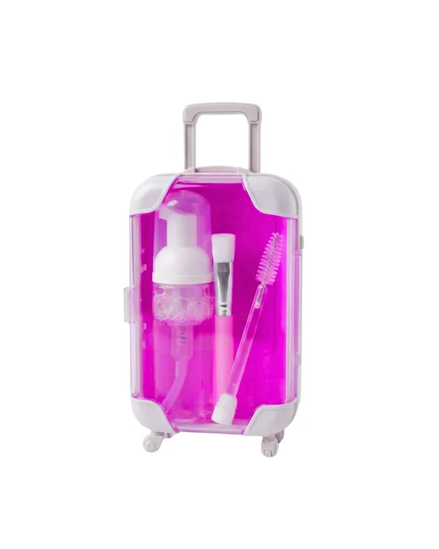 KIT PARA LIMPIEZA DE PESTAÑAS FUCSIA (0197)
