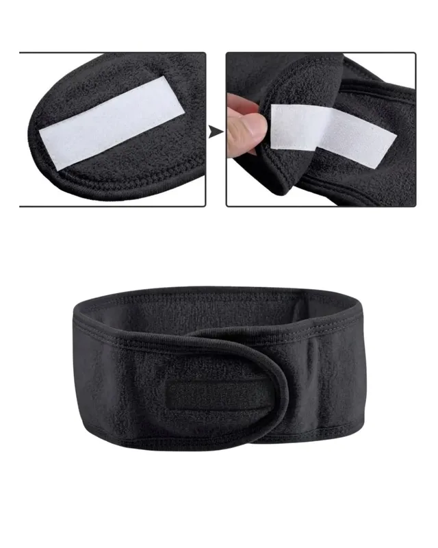 DIADEMA AJUSTABLE PARA SKIN CARE COLOR NEGRO (0181)