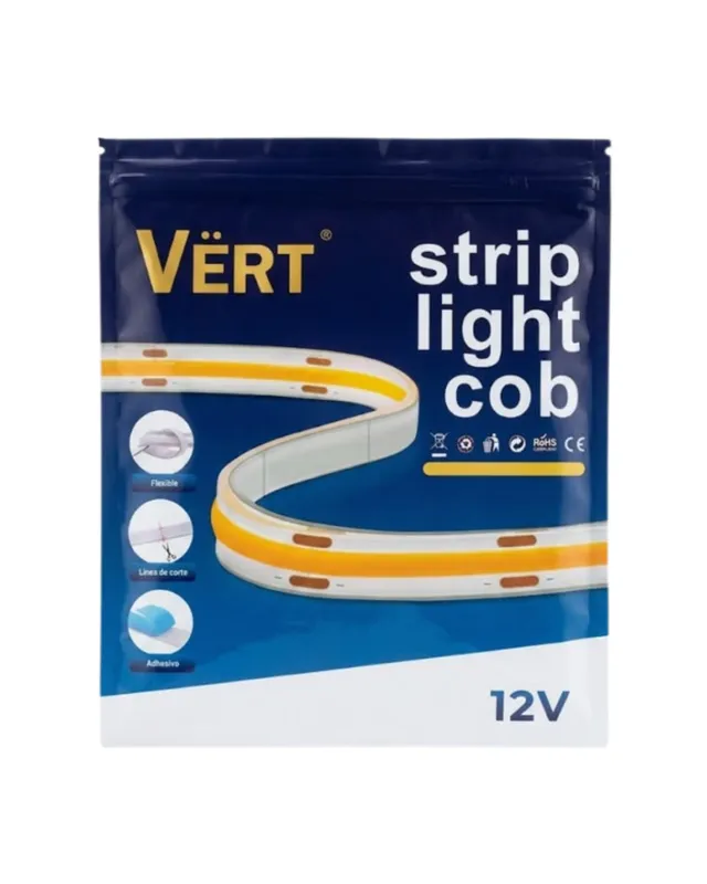 CINTA LED 3000K 12V 10W 120LEDS 5MTS 1200LM (4890)