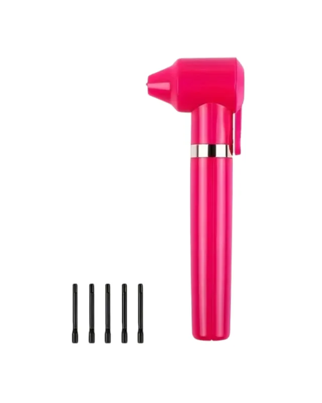 BATIDOR DE PIGMENTO COLOR ROSA  CON 5 PALITOS (2036)