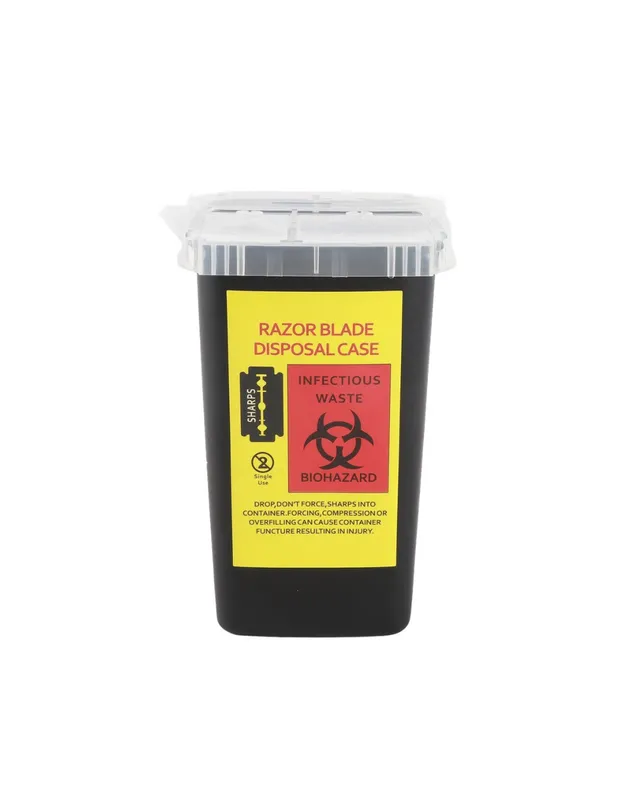 DEPOSITO PARA HOJILLAS BARBERIA PLASTICO (0555)