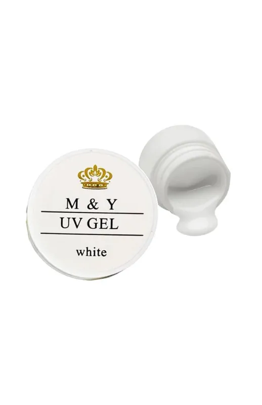 [MY1014 (WHITE)] GEL UV PEQUEÑO M&Y TONO WHITE 12gr (1014 )