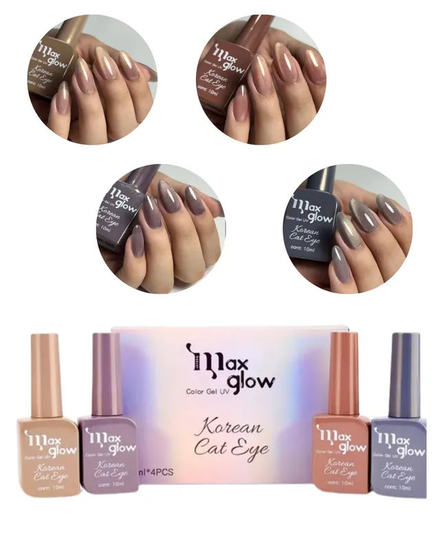 COLECCIÓN DE ESMALTE KOREAN CAT EYE X4 (1846)