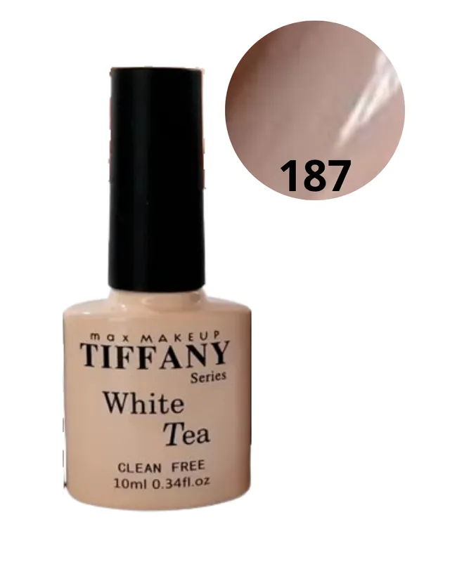 ESMALTE SEMI PERMANENTE 10ml TIFFANY WHITE TEA #187 (8166)