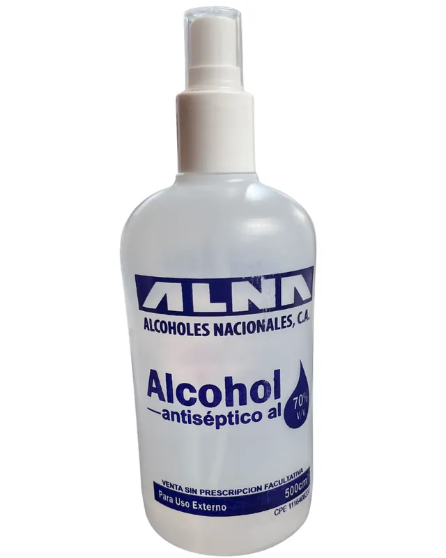 [7593255001494 (500ML)] ALCOHOL ANTISEPTICO 500cm ALNA CON ATOMIZADOR (1494)