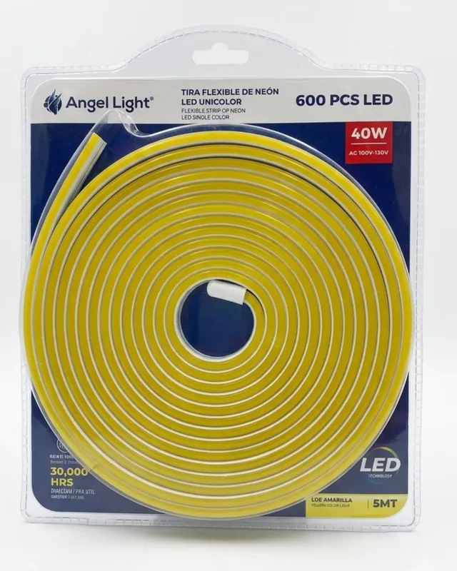 [7453010090708 (AMARILLA)] TIRA DE LUZ LED 5M AMARILLA ANGEL LIGHT (0708)