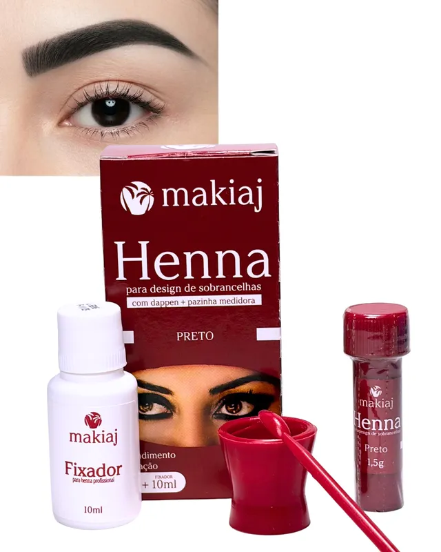 [7899506132956 (NEGRO)] HENNA MAKIAJ PRETO/NEGRO 10ML (2956)