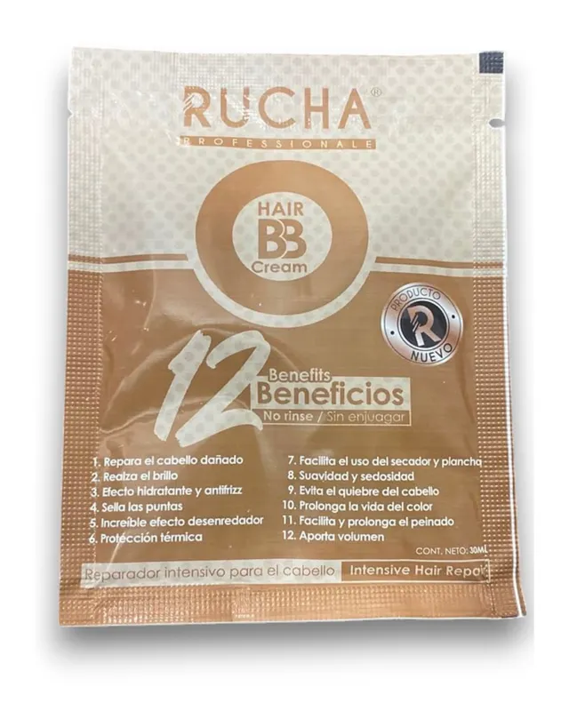 [7592766011152 (SOBRE)] RUCHA BB CREMA DE PEINAR 12 BENEFICIOS 30ML (1152)
