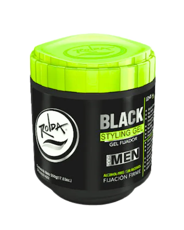 [7.59287E+12] GEL FIJADOR BLACK ROLDA 500G (3554)