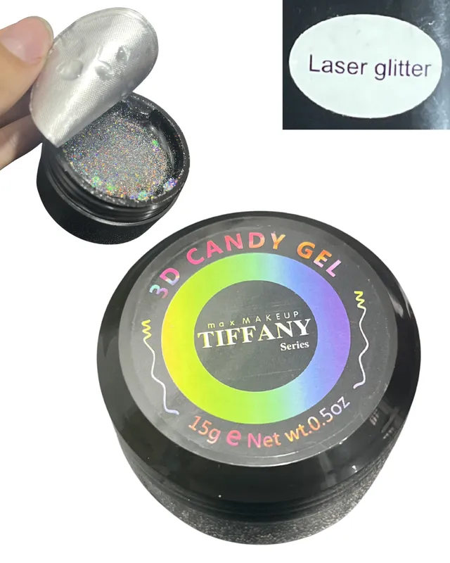 3D Candy Gel de Tiffany Series tono Laser glitter 15g (TF249)