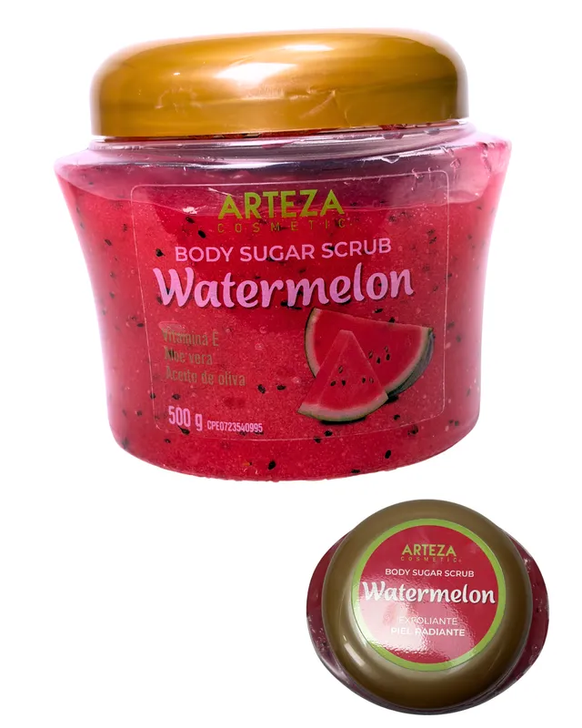 [7599094000469(WATERMELON)] BODY SUGAR SCRUB WATERMELON ARTEZA COSMETIC 500g (0469)