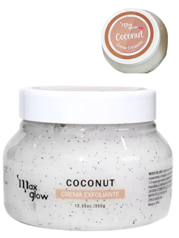 CREMA EXFOLIANTE COCONUT MAX GLOW cont.350g