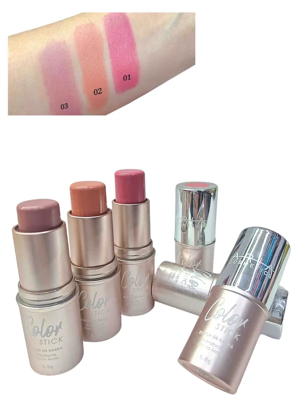 COLOR STCK RUBOR EN BARRA hidratante efecto mate ARIA COSMETICS cont 6,8g