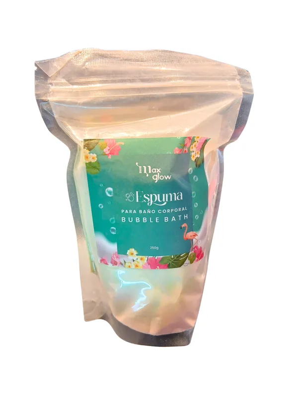 ESPUMA PARA BAÑO MAXGLOW