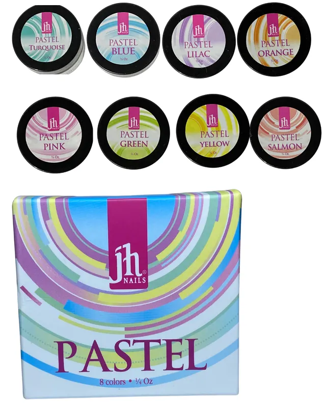 COLECCIÓN PASTEL JH ACRYLIC POWDER 8 COLORES cont.7,08g  C/U