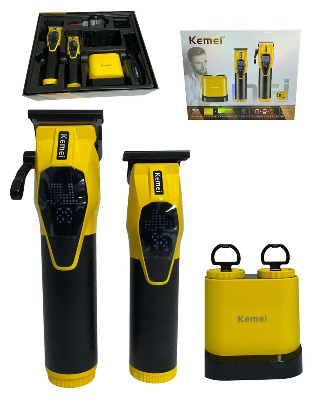 KIT DE MAQUINAS DE AFEITAR  KEMEI HAIR CLIPPER MODELO (KM-8561)