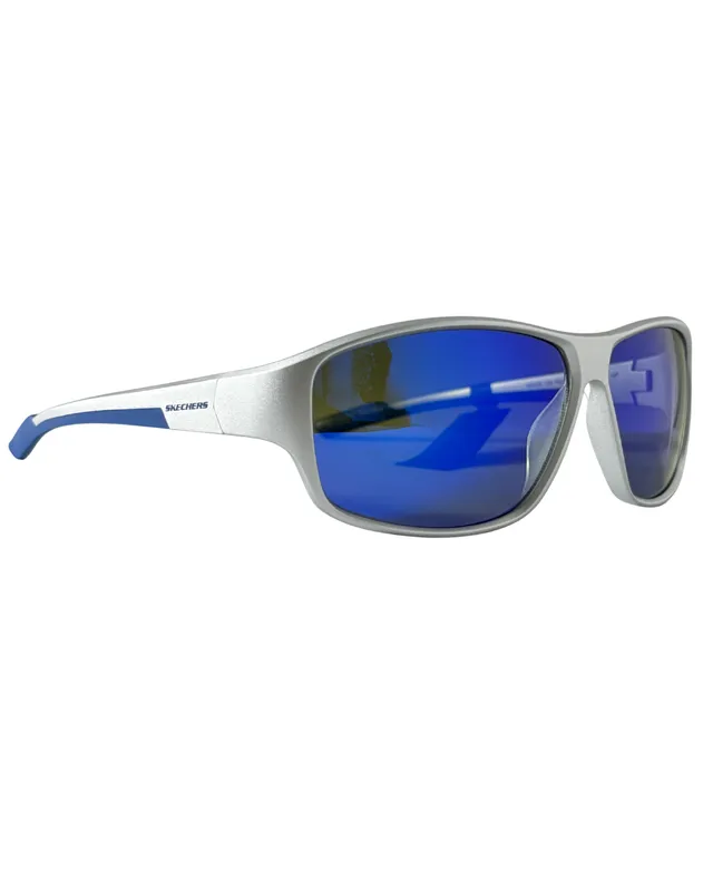 SKECHERS SUNGASSES SHINY LIGHT NICKELTIN/SMOKE (SE6364)