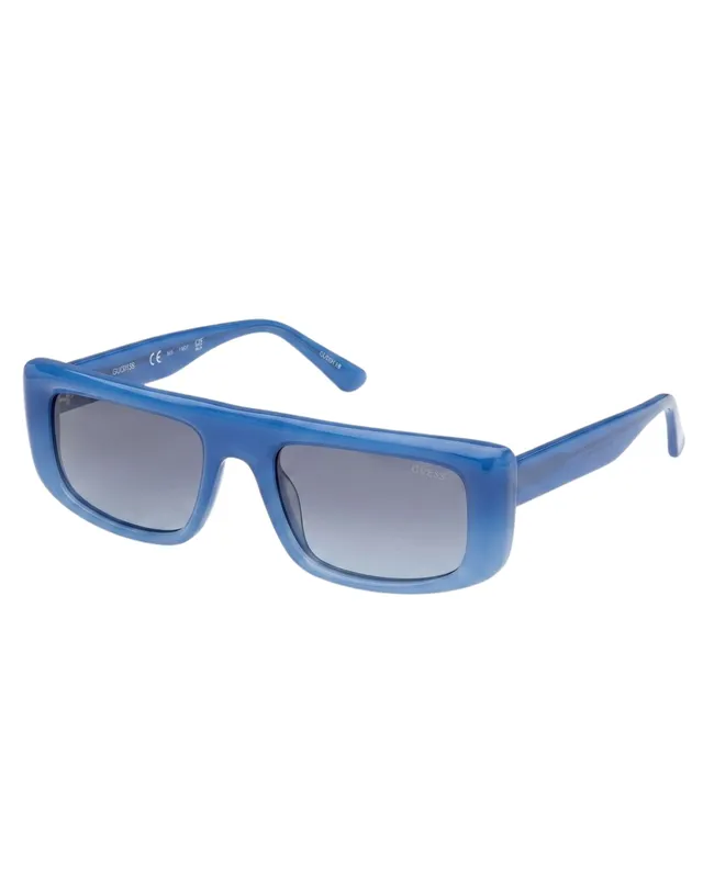 GUESS SUNGLASSES SHINY LIGHT  BLUE/SMOKE (GU00138)