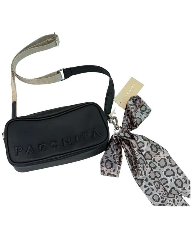 BANDOLERA NILA NEGRO PARCHITA