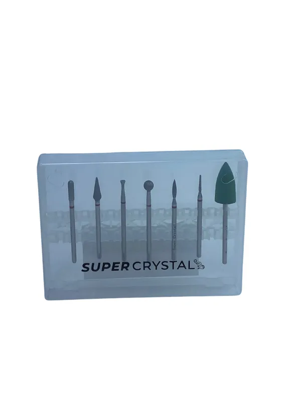 KIT DE Broca Para Manicure (7)Puntas SUPER CRYSTAL
