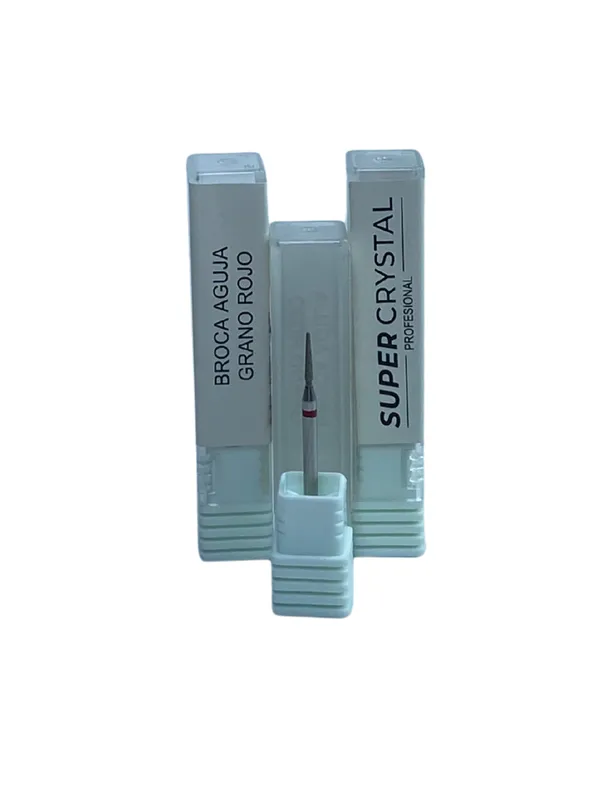Broca Aguja  Grano Rojo SUPER CRYSTAL