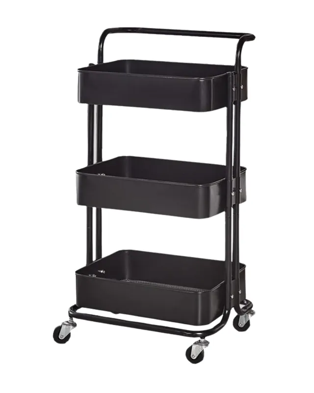 Carrito organizador 3 niveles metal