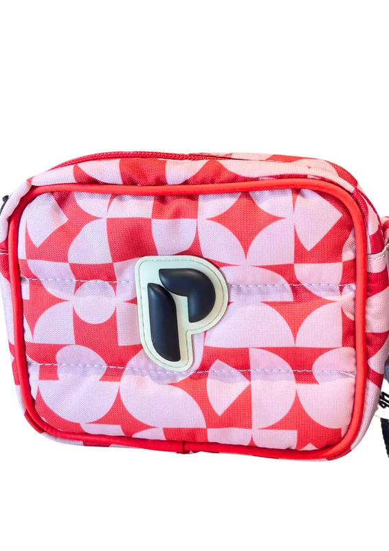 Cartera bandolero parchita greta rosa