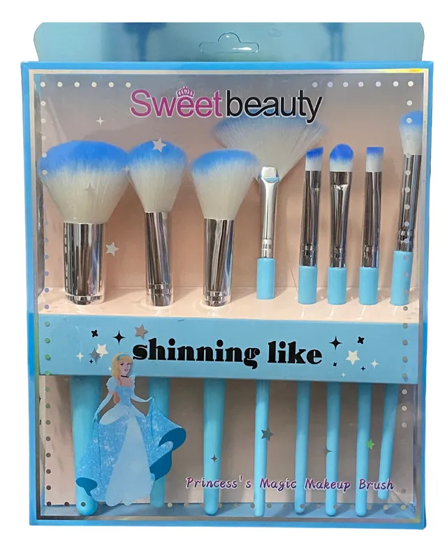 BROCHA MAQUILLAJE SWEET BEAUTY SZ-1679(AZUL)