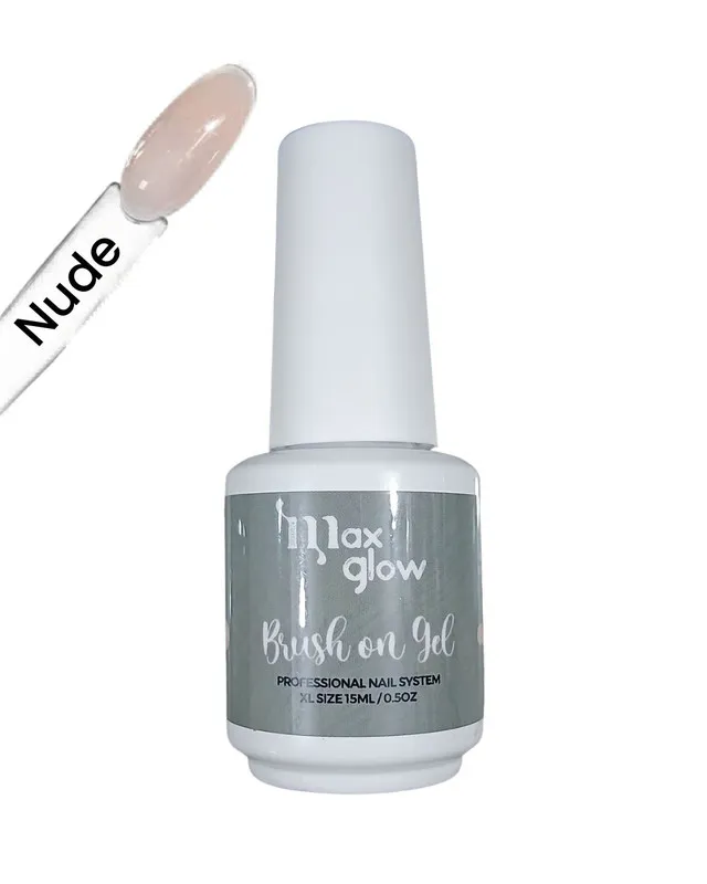 BRUSH ON GEL MAX GLOW NUDE 15ml.
