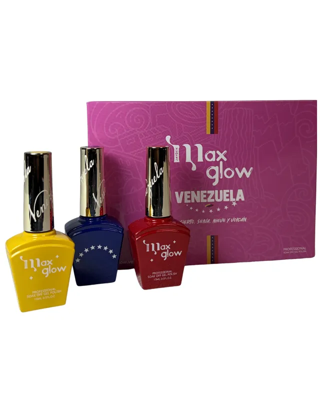 ESMALTE COLECCIÓN VENEZUELA MAX GLOW X3 UNIDADES (ML2048)